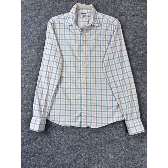 Faherty Brand Other - Faherty Shirt Mens Small Blue White Pink Plaid Button Down Long Sleeve Preppy